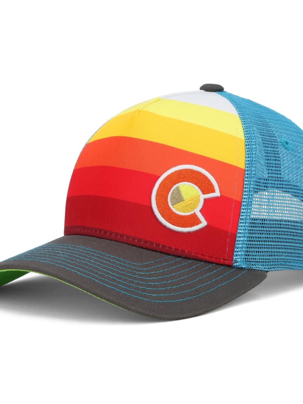 Yocolorado NWT Sunset Fader Trucker Mesh Back Snap Back Unisex Hat Baseball Cap